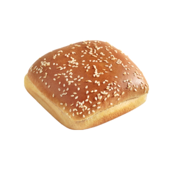 Square Bun With Sesame