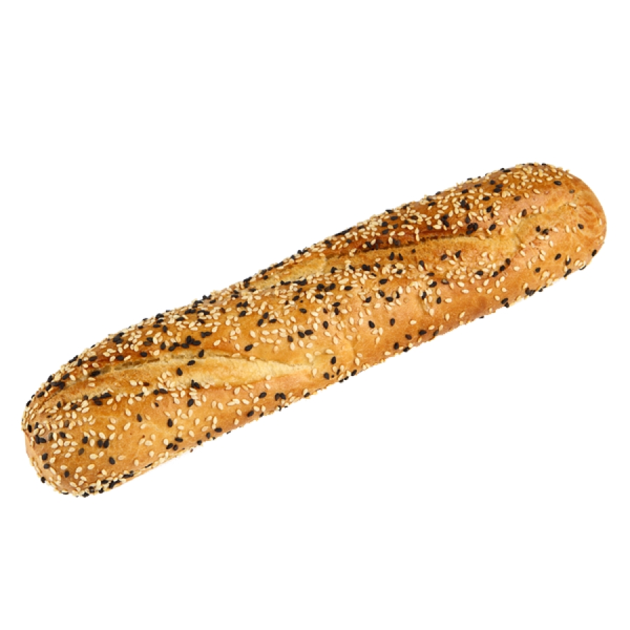 Select Baguette Σίτου με Άσπρο και Μαύρο Σουσάμι 27cm