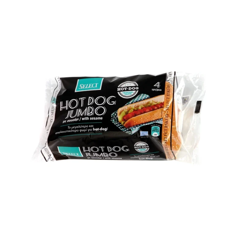 HOT DOG JUMBO ΜΕ ΣΟΥΣΑΜΙ 4τμχ